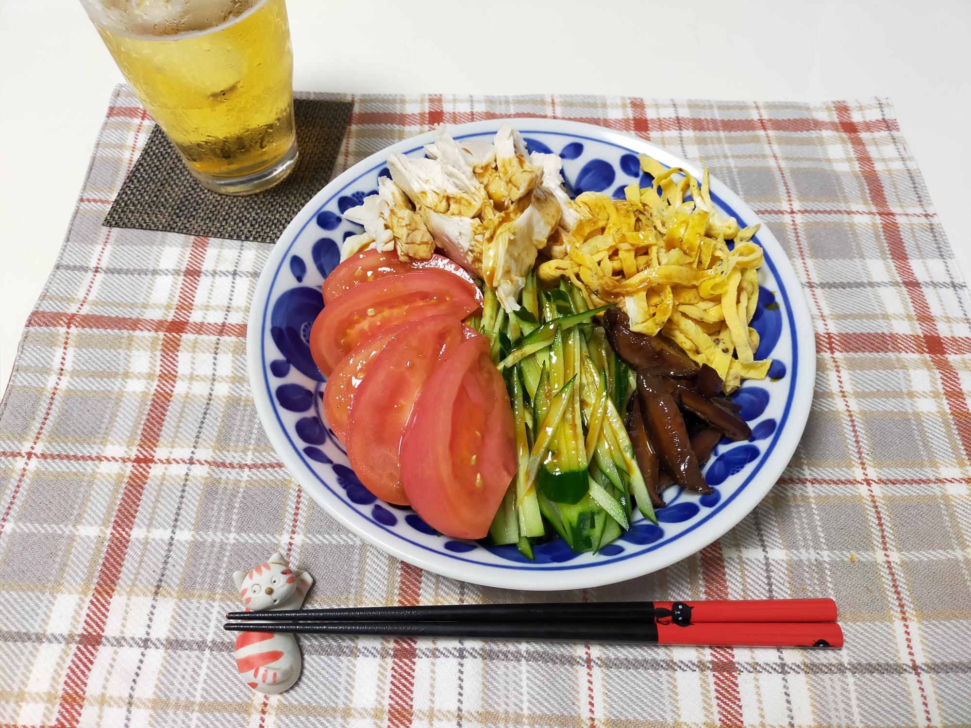 母の冷やし中華